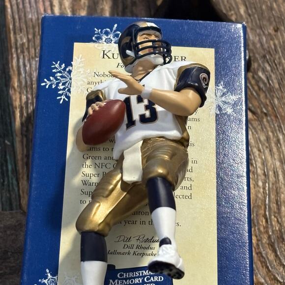 Hallmark Keepsake Kurt Warner NFL Football Legend Christmas Ornament Decor - Picture 5 of 5
